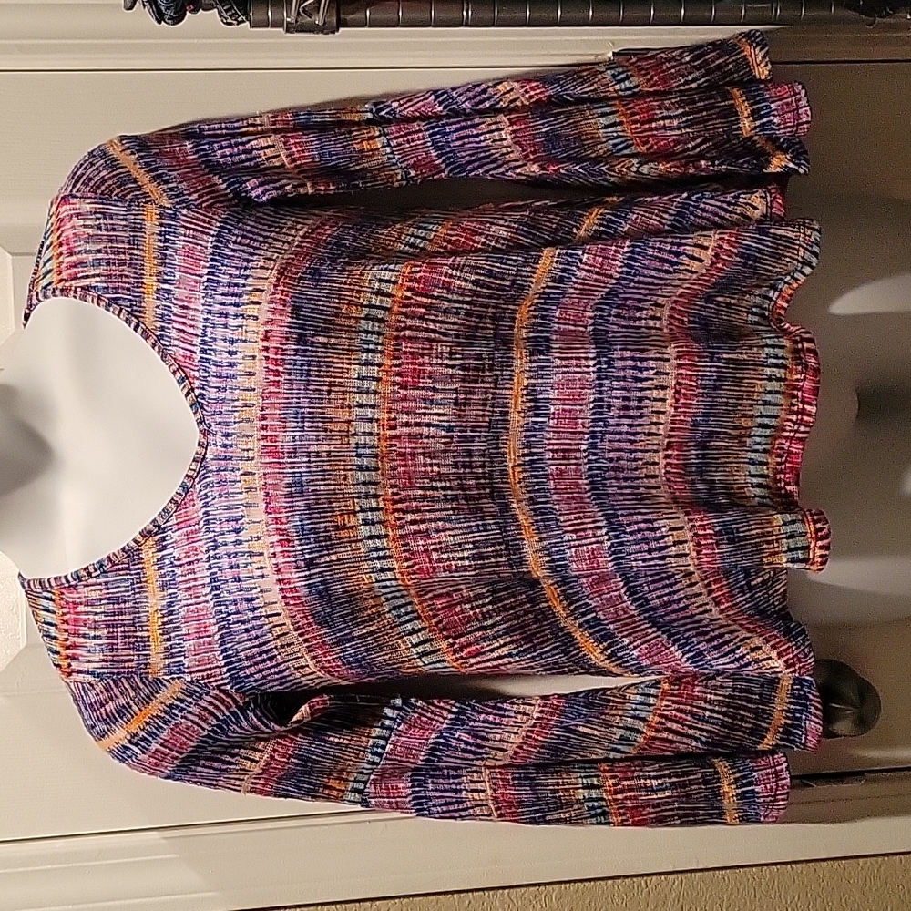 Studio by JPR Colorful Bell Sleeved Oversized Blouse Size S